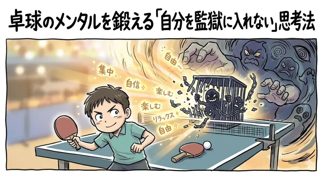 自分を監獄に入れず俯瞰の目で台を支配する卓球選手